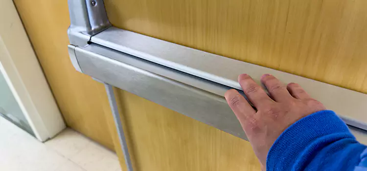 Installing a Push Bar on a Door East Northport